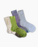 Metalic foil silk socks in four colors 9