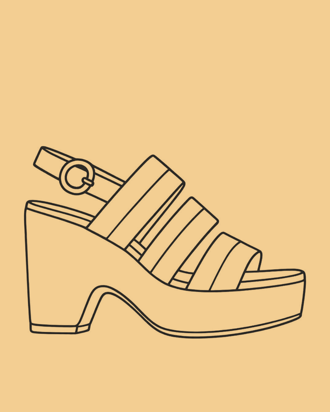 Barbarella Platform Sandal, Platino Embossed Leather & Greige Nubuck
