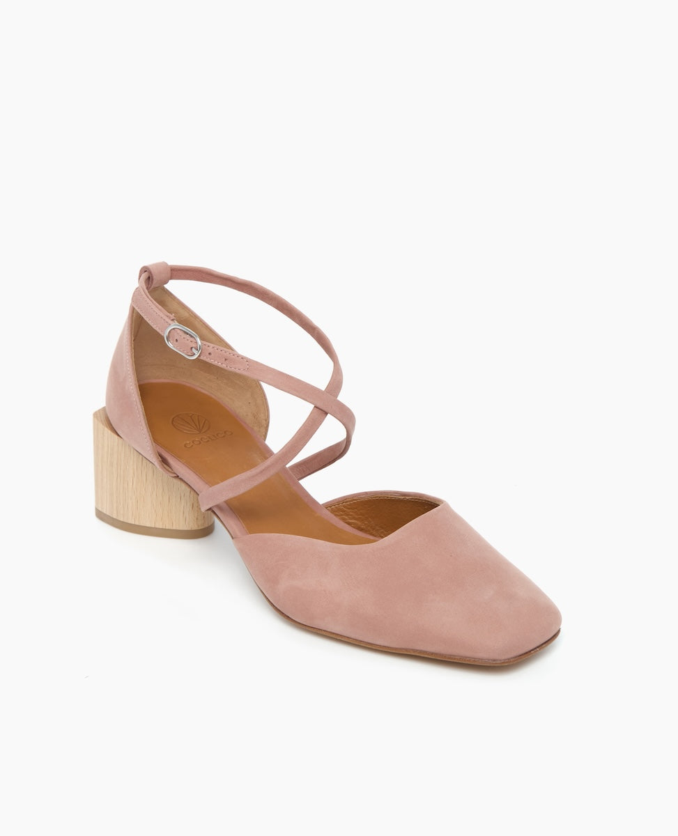 Isabel Mary Jane in Deep Rose, Angled View