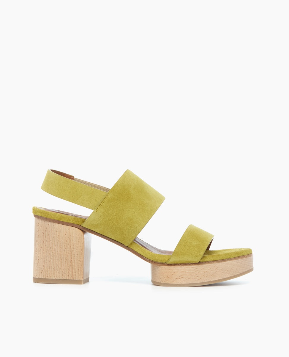 Rocco Clog Sandal in Certosa Split Suede, side view