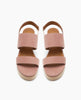 Top View of the Rocco clog sandal in Deep Rose 3
