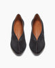 Front view of the Wynne Pump in Black Lux Hair: feature a high-vamped, sweetheart cut that flatters the foot, while a soft chisel-toe and rounded center seam binding detail 3