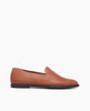 Side view of the York Loafer in Luggage Leather produces a soft, flexible, glove-like fit. The sensation of ease is elevated by the York's leather welt and flexible, crepex sole. 1