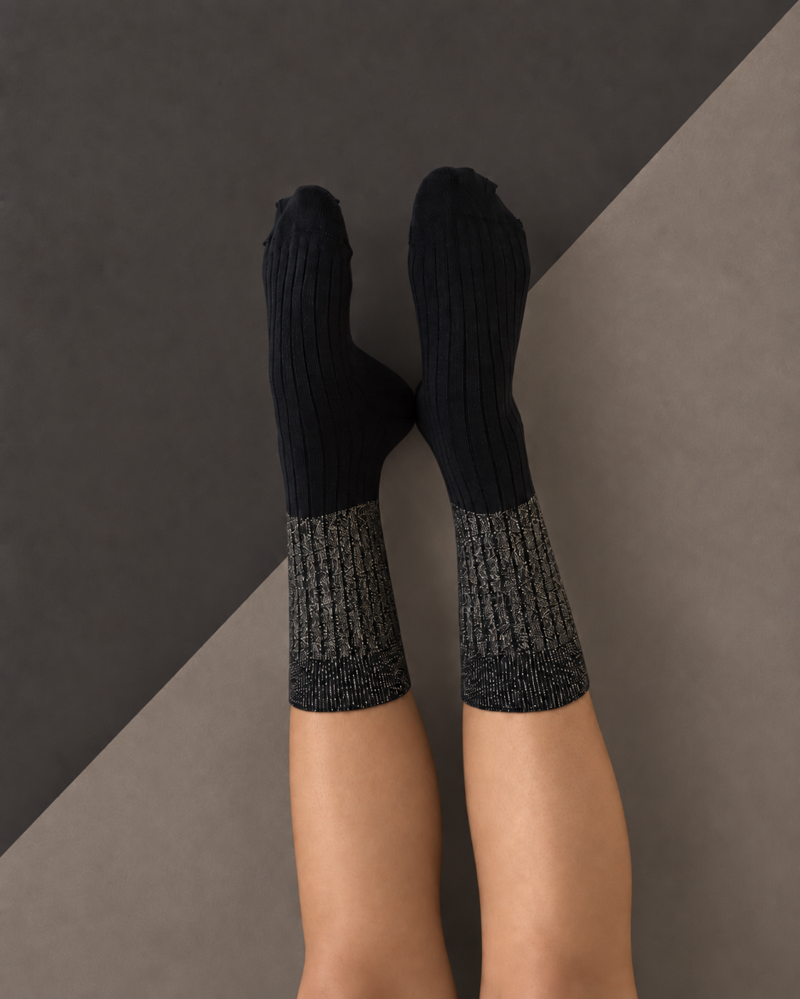 Escuyer Lurex Block Socks