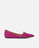Purple flat shoe on a white background 2