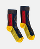 Colorful socks with a pattern on a light gray background 2