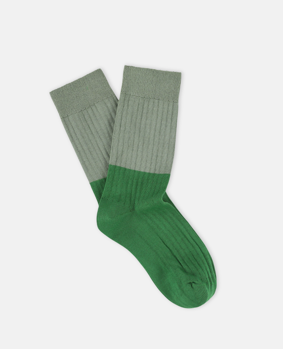 Escuyer Gree color blocked socks