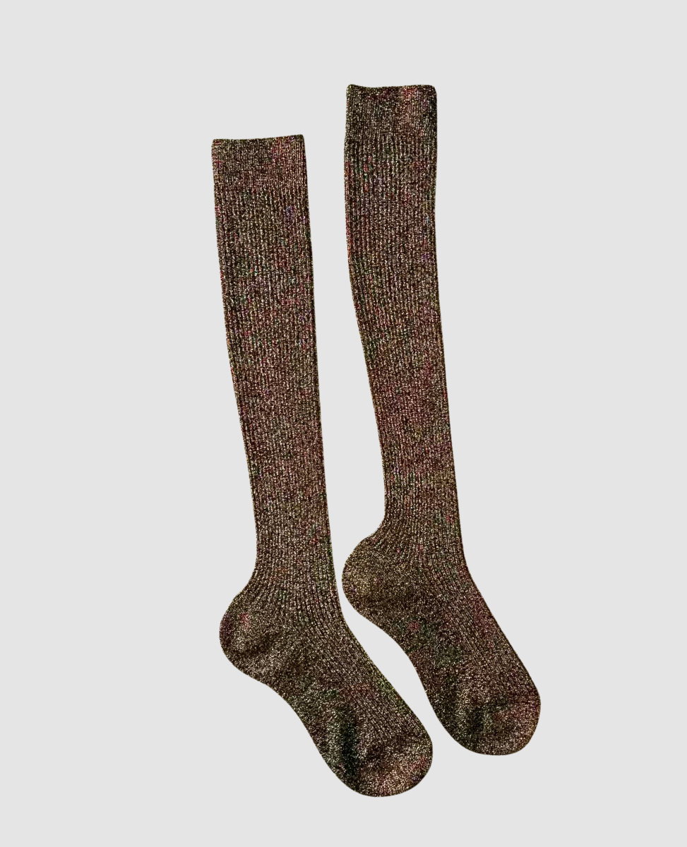 Maria La Rosa Glitter Knee-High Socks