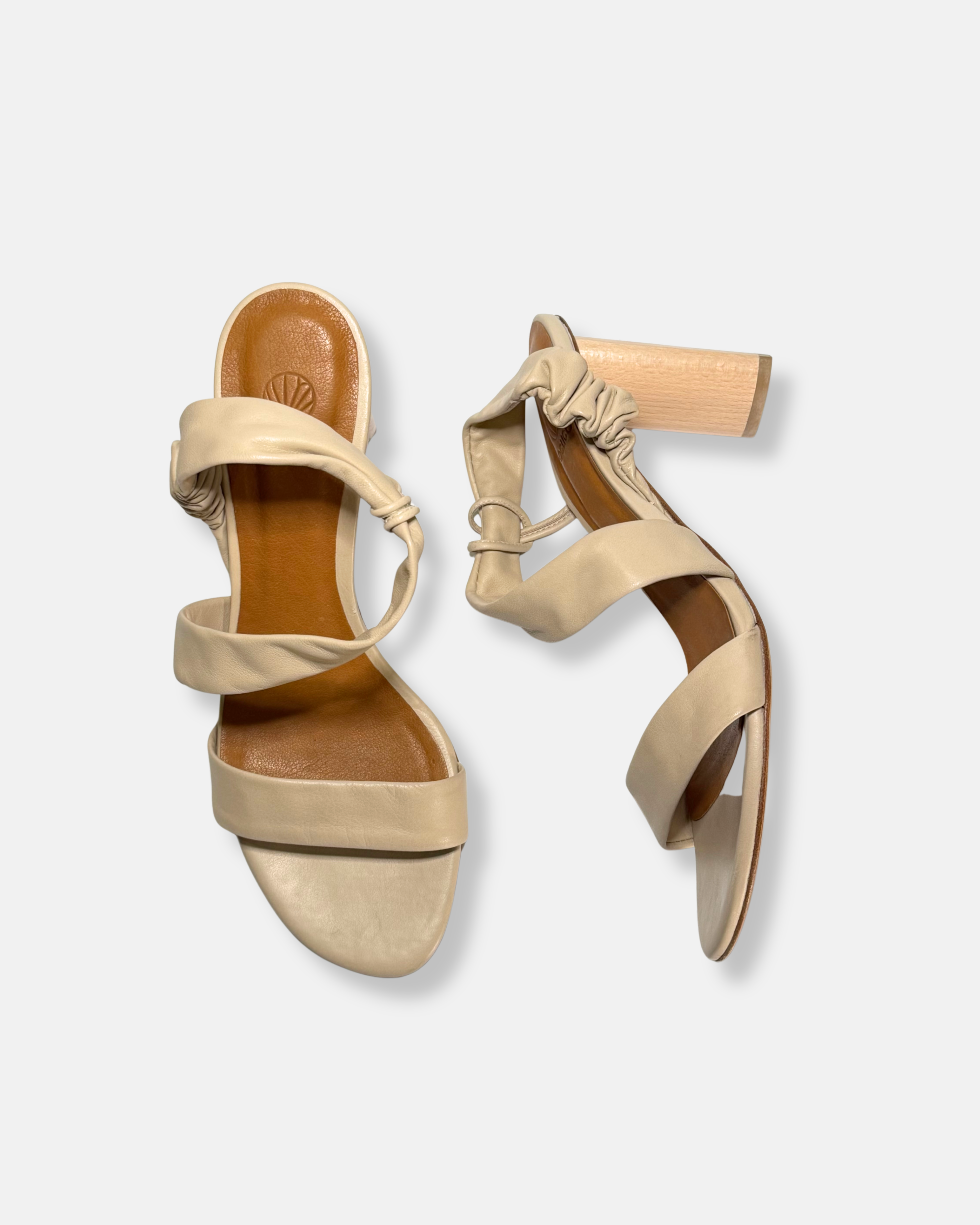 Archive Sale - Jade Heeled Sandal Latte