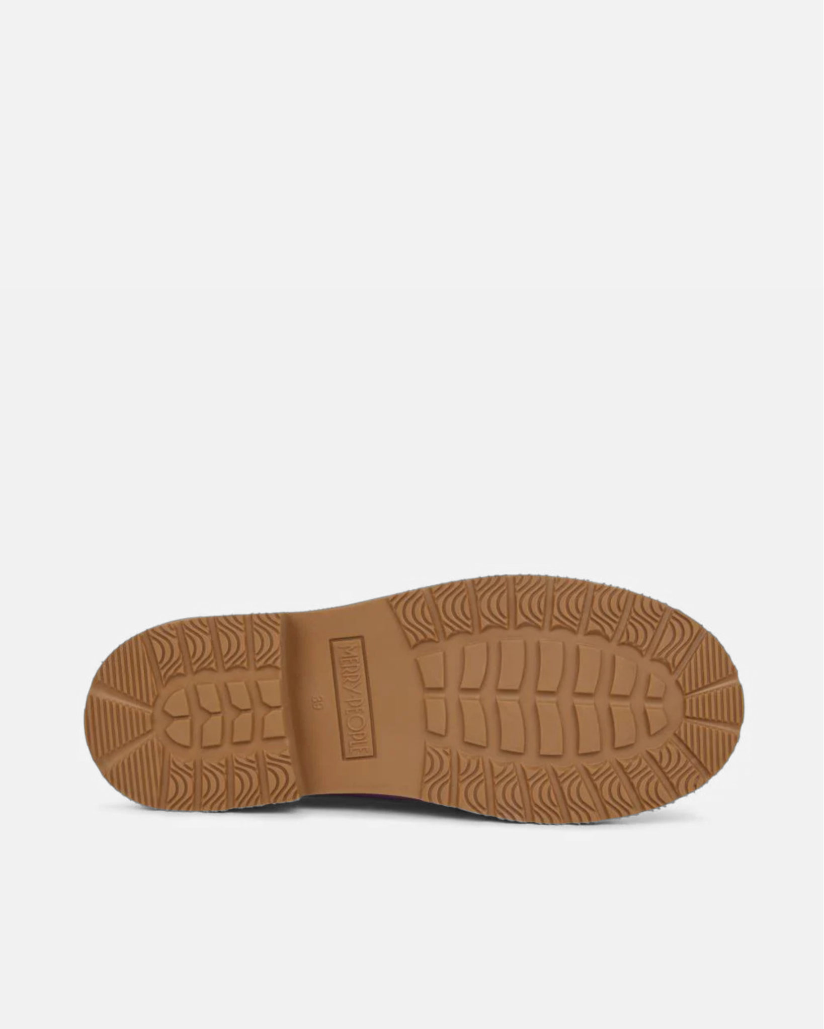 Light brown rubber sole against light grey background