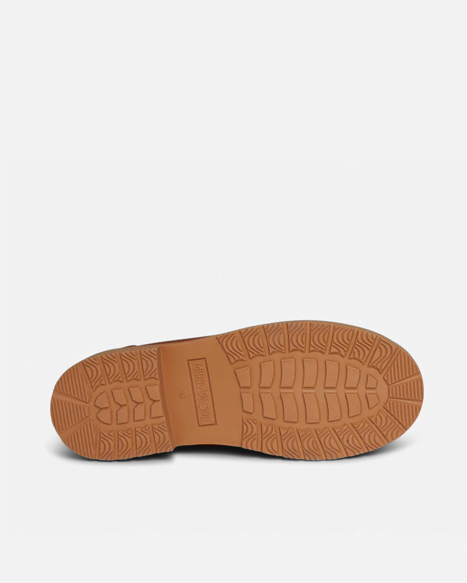 Light brown rubber sole against light grey background