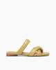 Side view of Coclico Fanima Sandal in Torbolino leather: Slide with squared-off toe and heel, tubular padded straps, flat feel. 1