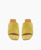 Top view: Coclico Ferhana Sandal in Certosa suede: flat slide-on style with one solid band of leather, squared-off at the toe and heel. 2