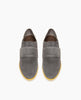 Coclico Women's Casual Flat with crepe sole in grey suede 4