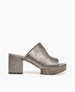 Coclico Ringa Women's Clog Slide Sandal in Gunmetal Leather 1