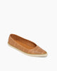 Coclico Usha Sneaker in Mandorla Perfed leather: ballet flat inspired slip-on sneaker with a pointed toe, low profile rubber sole and pinhole rendering of Coclico's signature infinity arches - angle view. 2