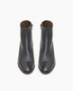 Coclico Women's bootie in coal leather with wood heel 4