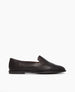 Side view of the York Loafer in Black Grain Leather produces a soft, flexible, glove-like fit. The sensation of ease is elevated by the York's leather welt and flexible, crepex sole.   1