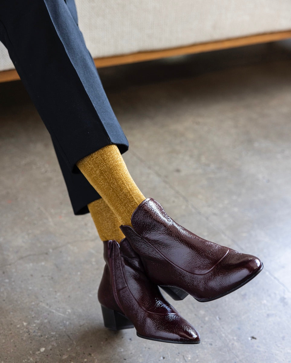 Calm Boot Cordovan Patent 35.5