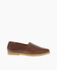 Coclico Ponzu Loafer in Caramello, side view: Slim fit pointed-toe, high-vamped, slip-on loafer with a 10mm natural crepe sole. 1