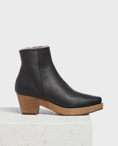 Clog heel boots shop