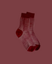 Burgundy ribbed socks 2