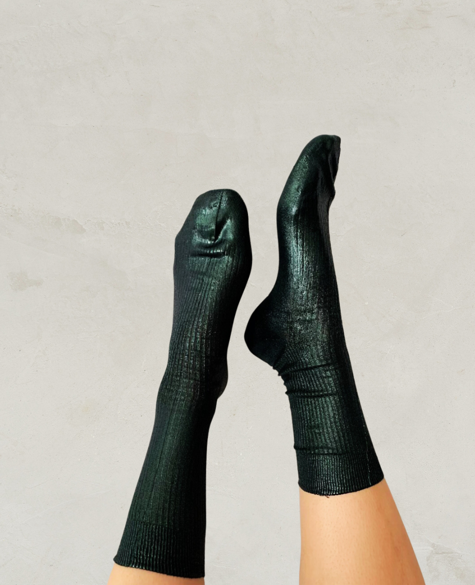 Maria La Rosa Cipresso Silk Socks