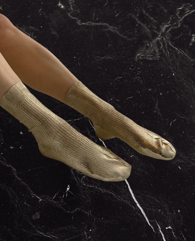 Maria La Rosa Platino Silk Socks