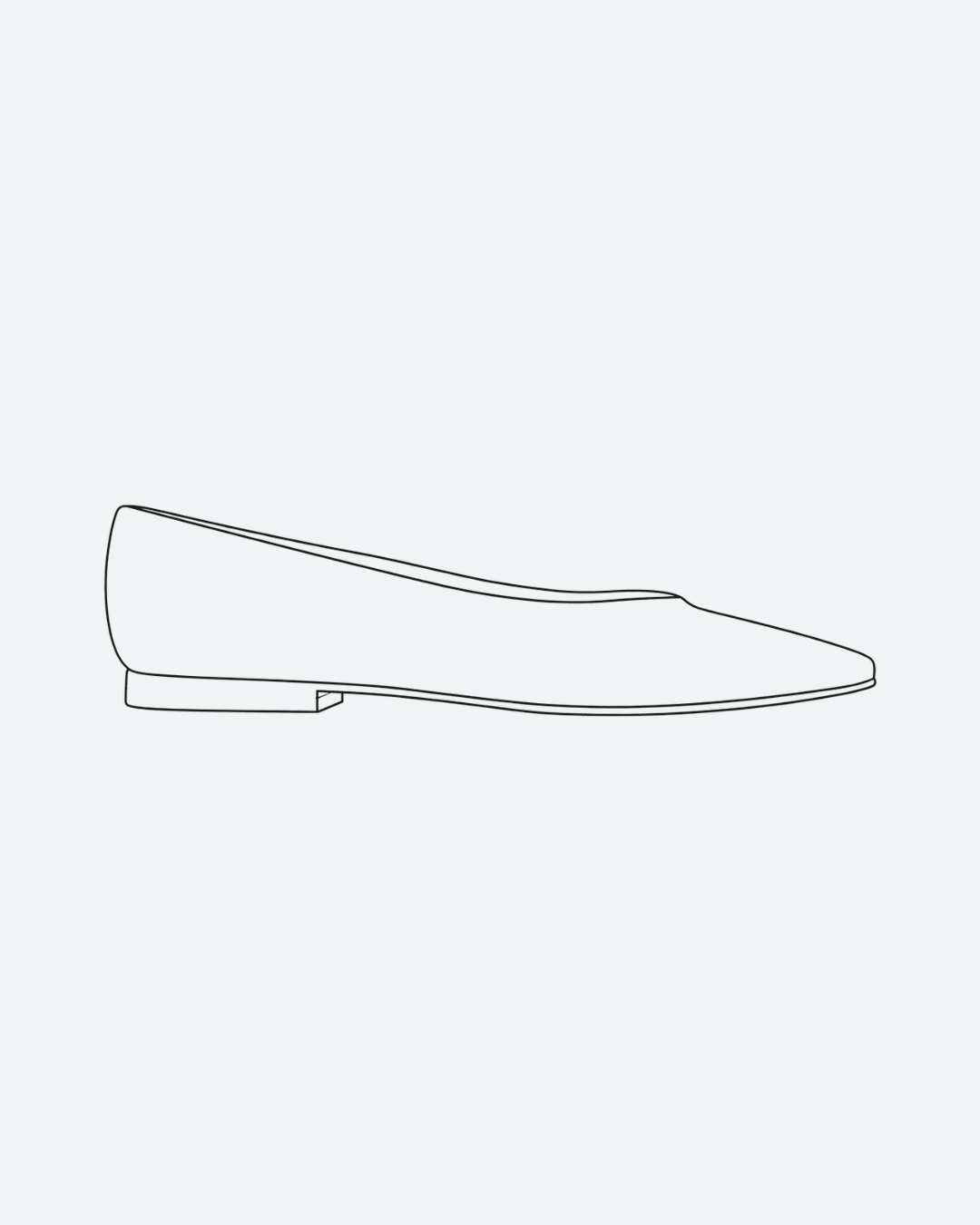 Cabnal Ballet Flat, Souris Paisley Metallic Suede