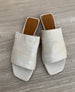 Warehouse Sale - Ferhana Sandals Textured White Shimmer 1