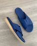 Warehouse Sale - Pasque Sandals Blue Leather 1