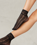 Swedish Stockings Erica Crochet Socks Black 1