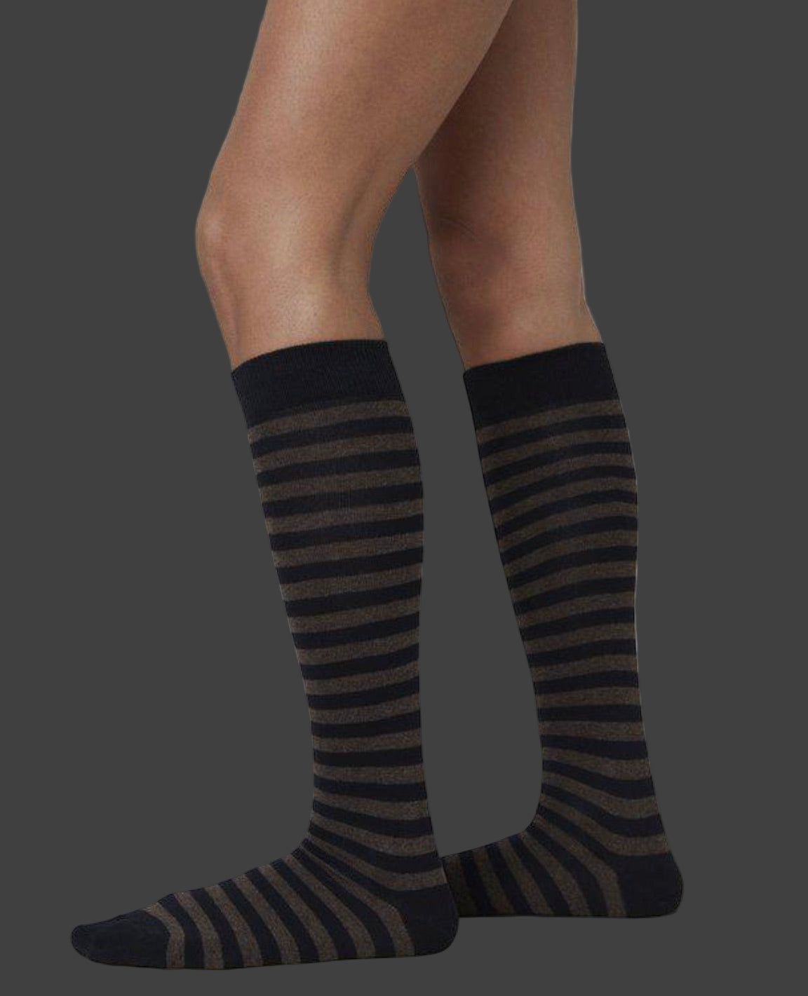 Swedish Stockings Britta Cotton Stripe Knee-High Socks