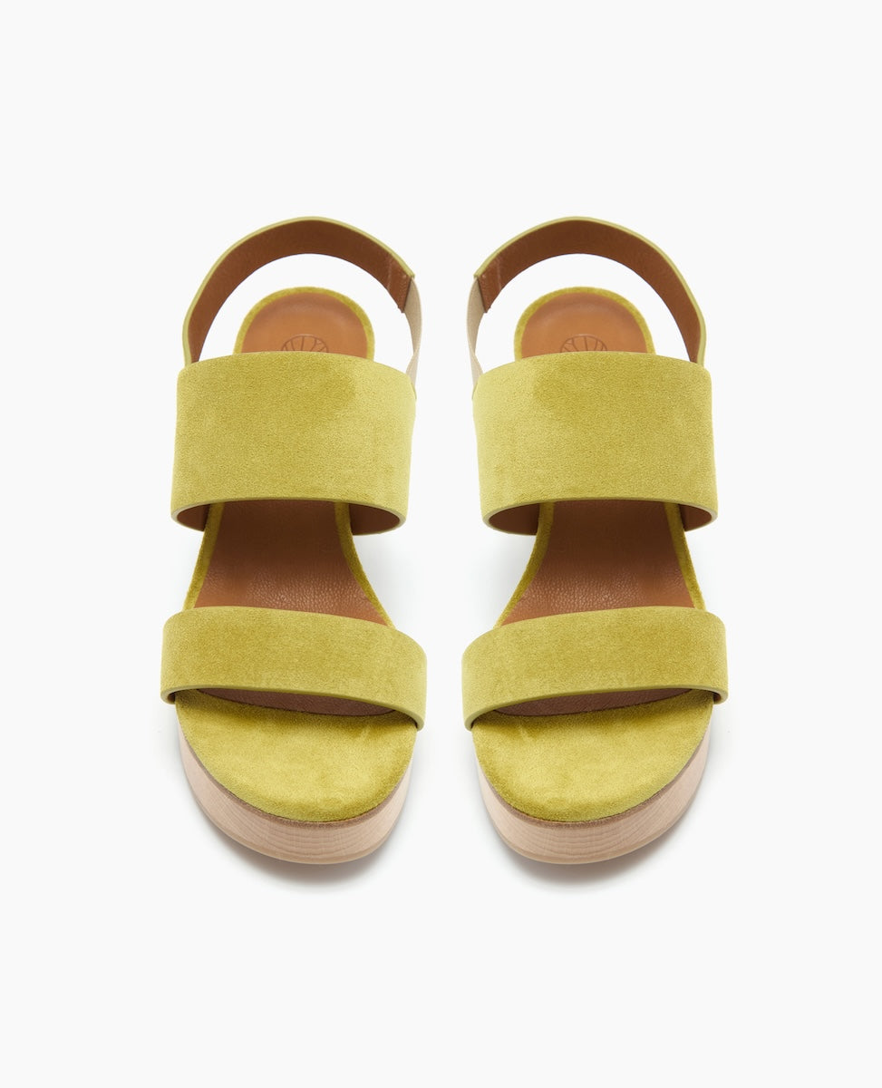 Rocco Clog Sandal in Certosa Split Suede, top view
