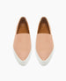 The rumi pointed loafer sneaker in faun nubuck, from the top 3