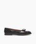 Side view of the Yale Loafer in Black Patent: featuring a chic, flexible sole morphing this formal loafer silhouette into one supremely fit for an on-the-go lifestyle. 1