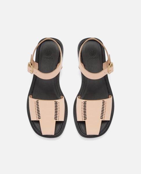 Coclico Roxy Fisherman Sandal, Natural Vacchetta | Coclico