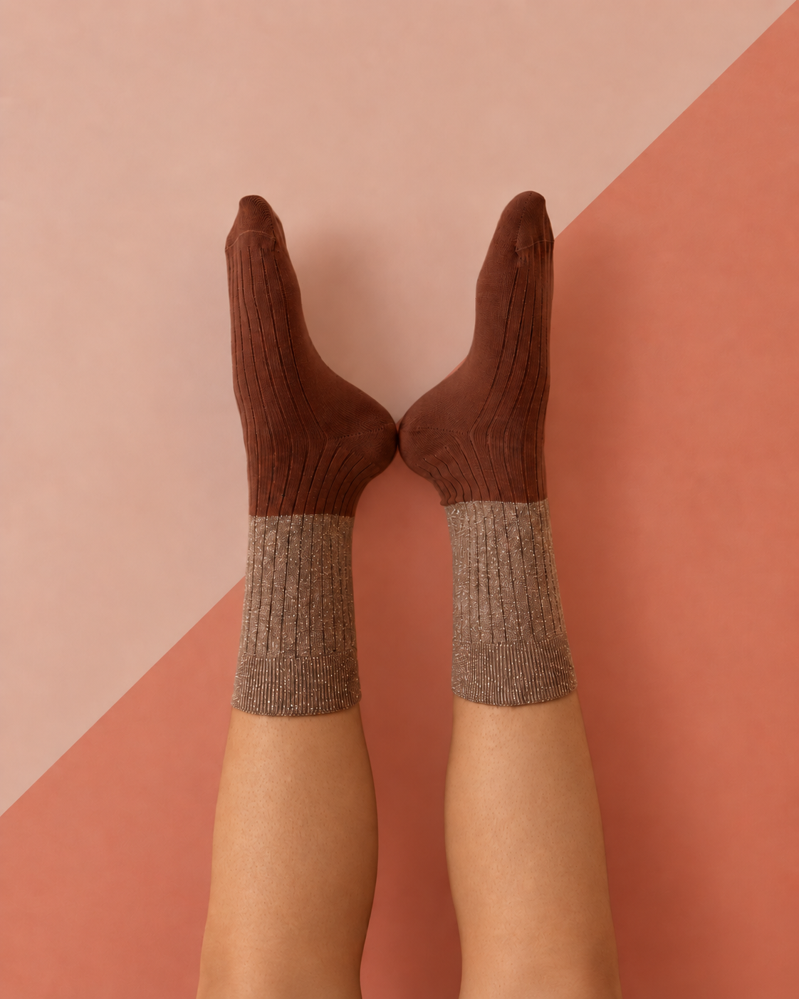 Escuyer Lurex Block Socks