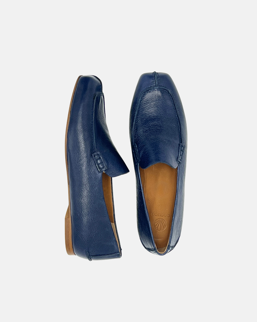 Coclico Francis Loafer in Marino, a deep navy leather loafer