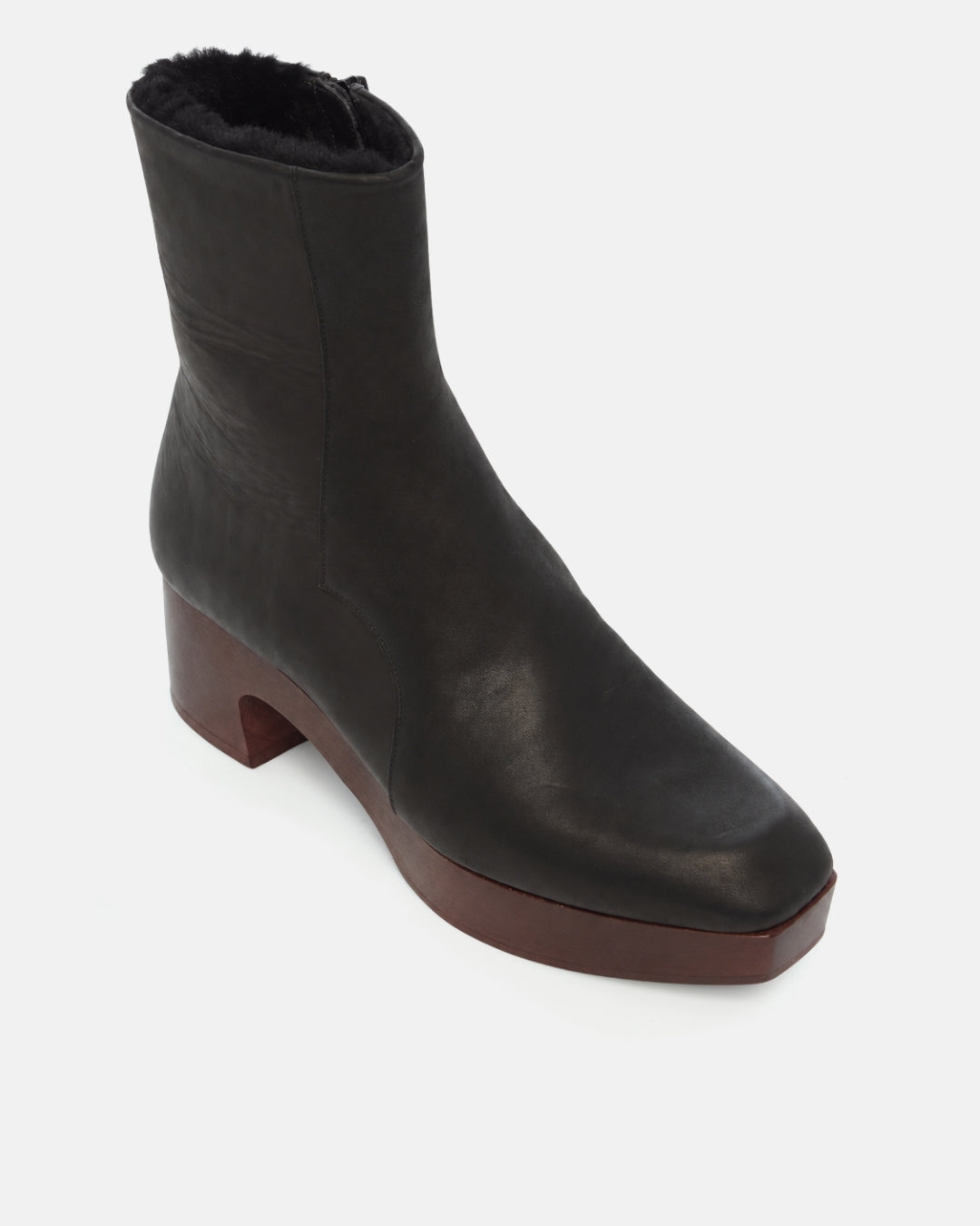 Queen Shearling Clog Boot