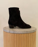 Warehouse Sale - Celeste Boots  Black Tartan Suede 1