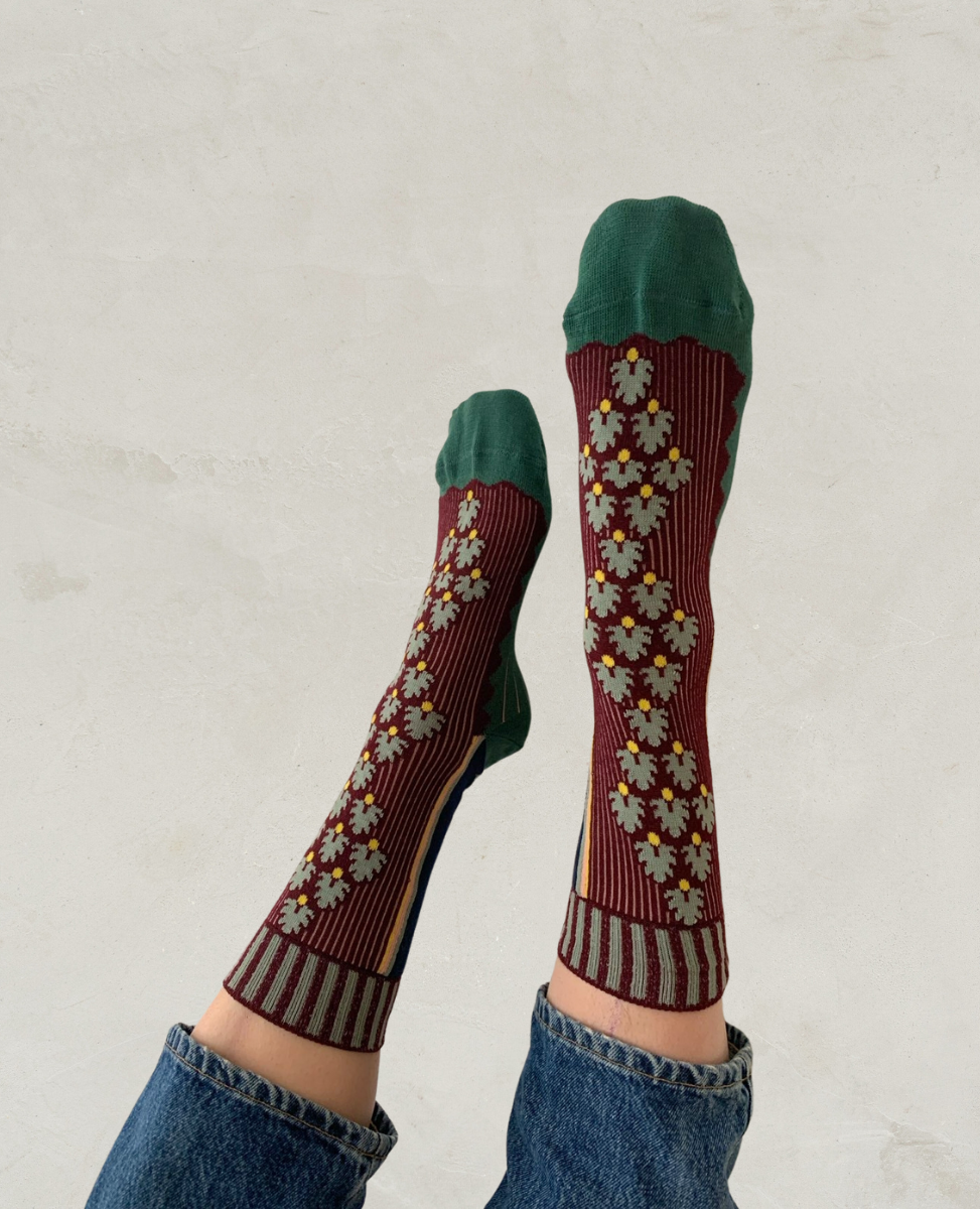 Exquisite J 'Pine Cone' Socks