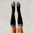 Exquisite J Ribbed Knee-High Socks
