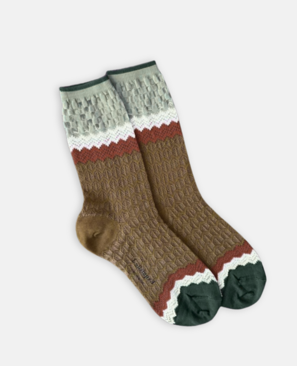 Exquisite J 'Holey Zig Zag' Socks