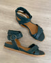 Warehouse Sale - Katriane Sandals Riviera Green Leather 1