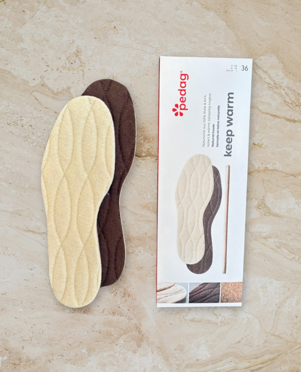 Cold weather insole on stone