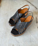 View of the Moska Wedge, a huarache inspired wedge sandals. 8