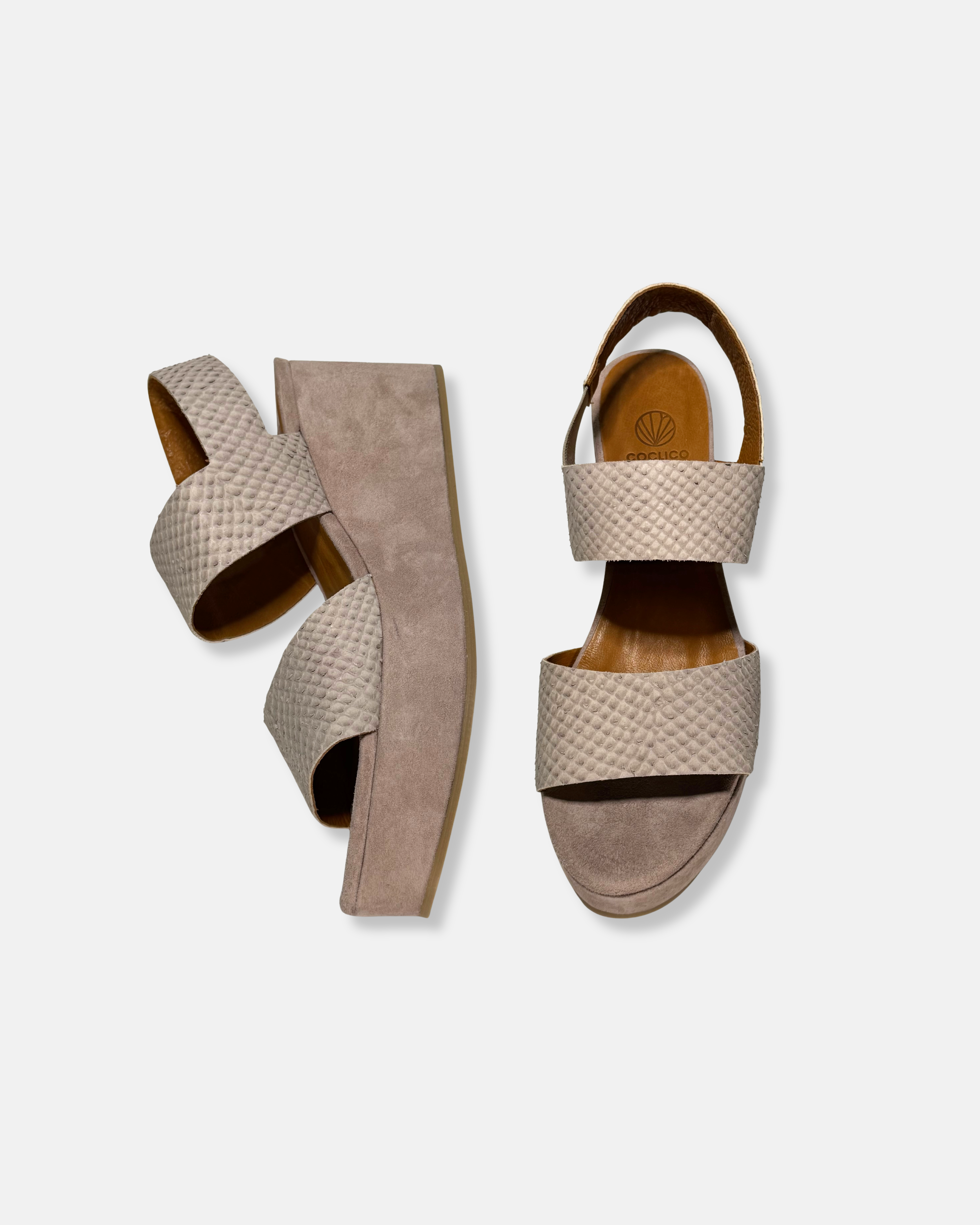 Archive Sale - Leonora Wedge Sandal Guanto Cloud