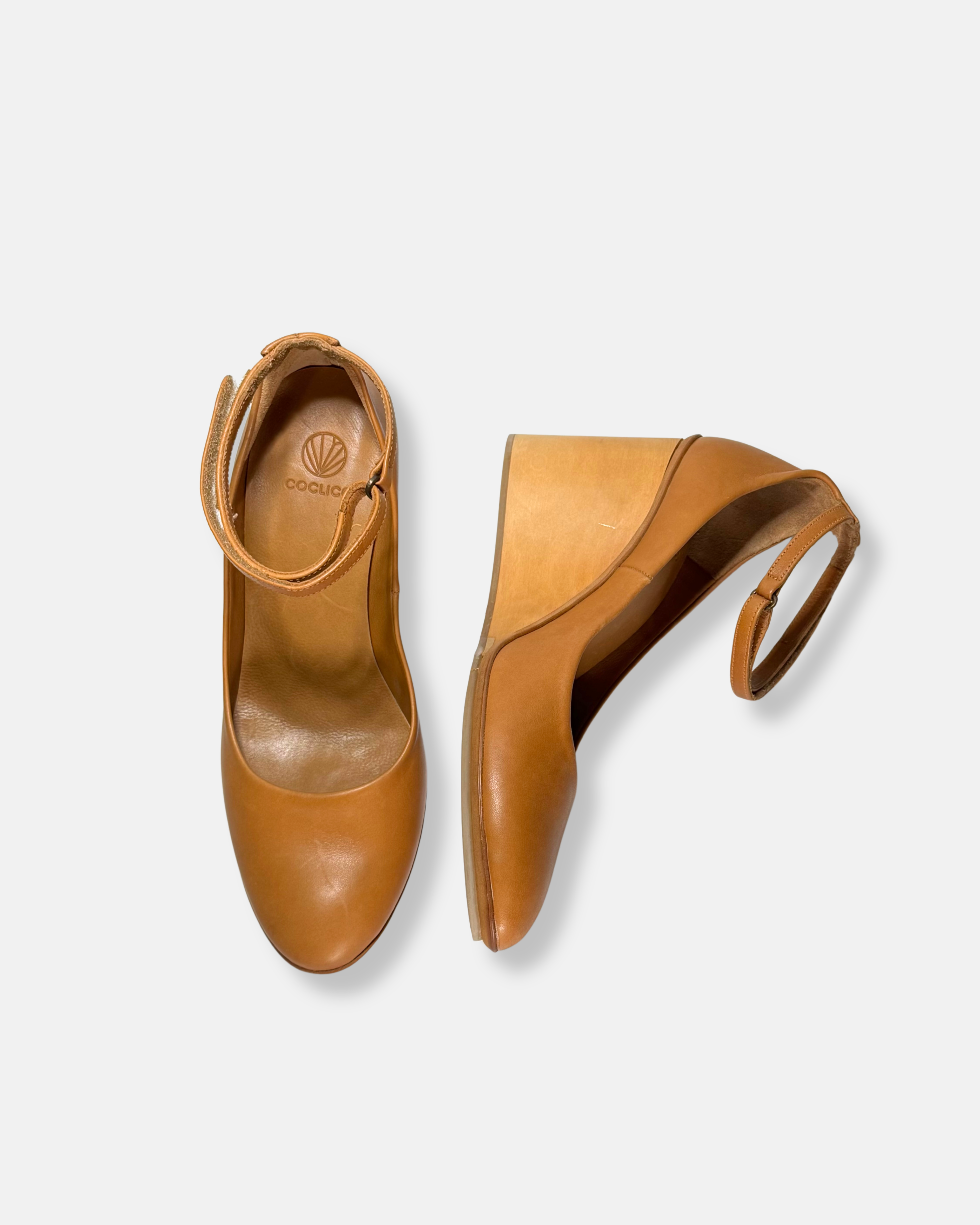 Archive Sale - Lolly Wedge Heel Cuoio
