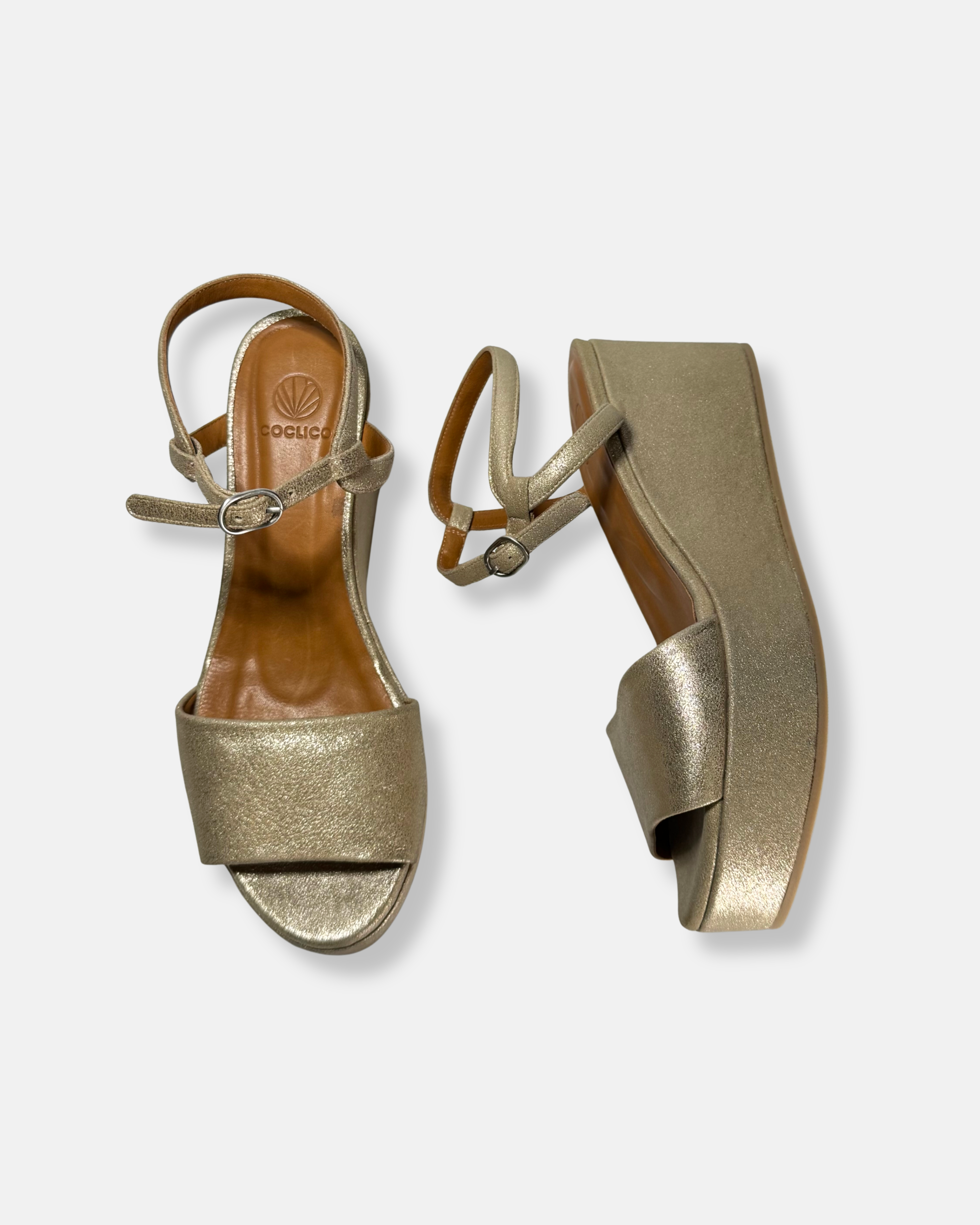 Archive Sale - Laurel Wedge Sandal Champagne